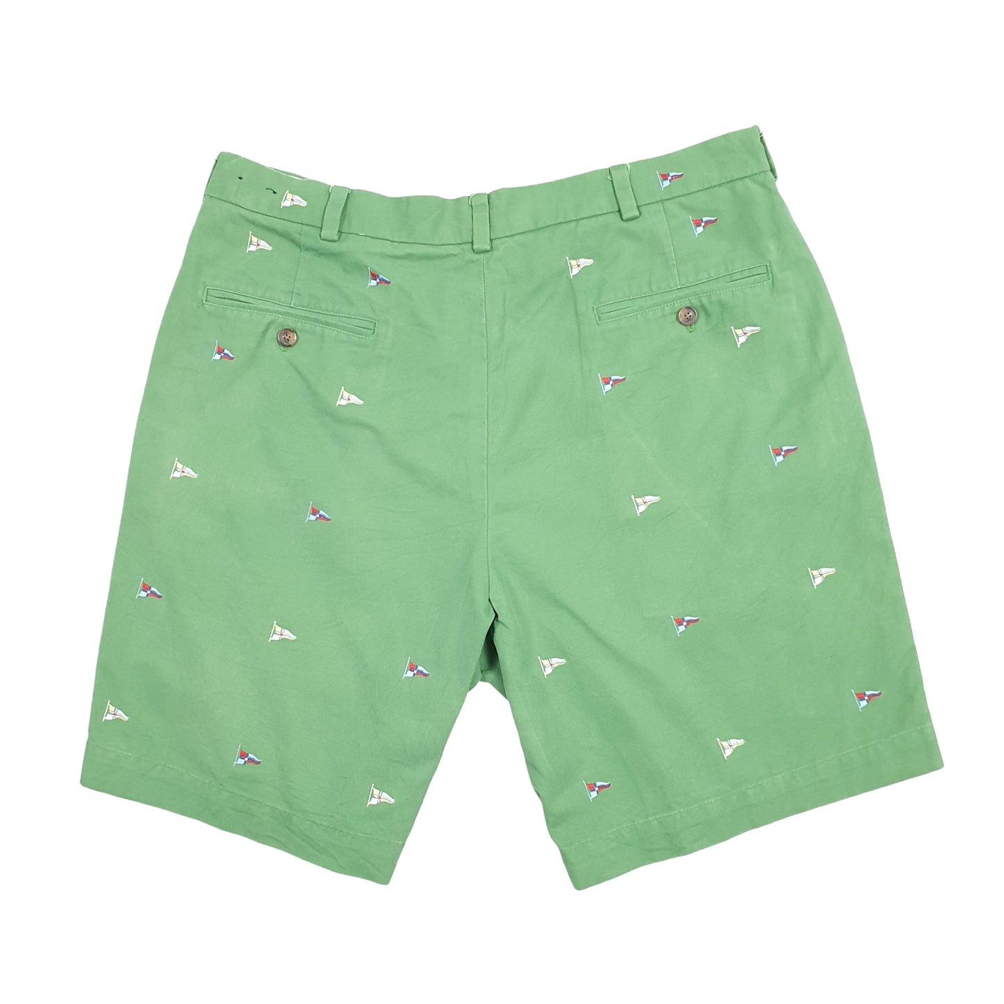 Brooks Brothers 346 Green Chino Shorts W36 Green