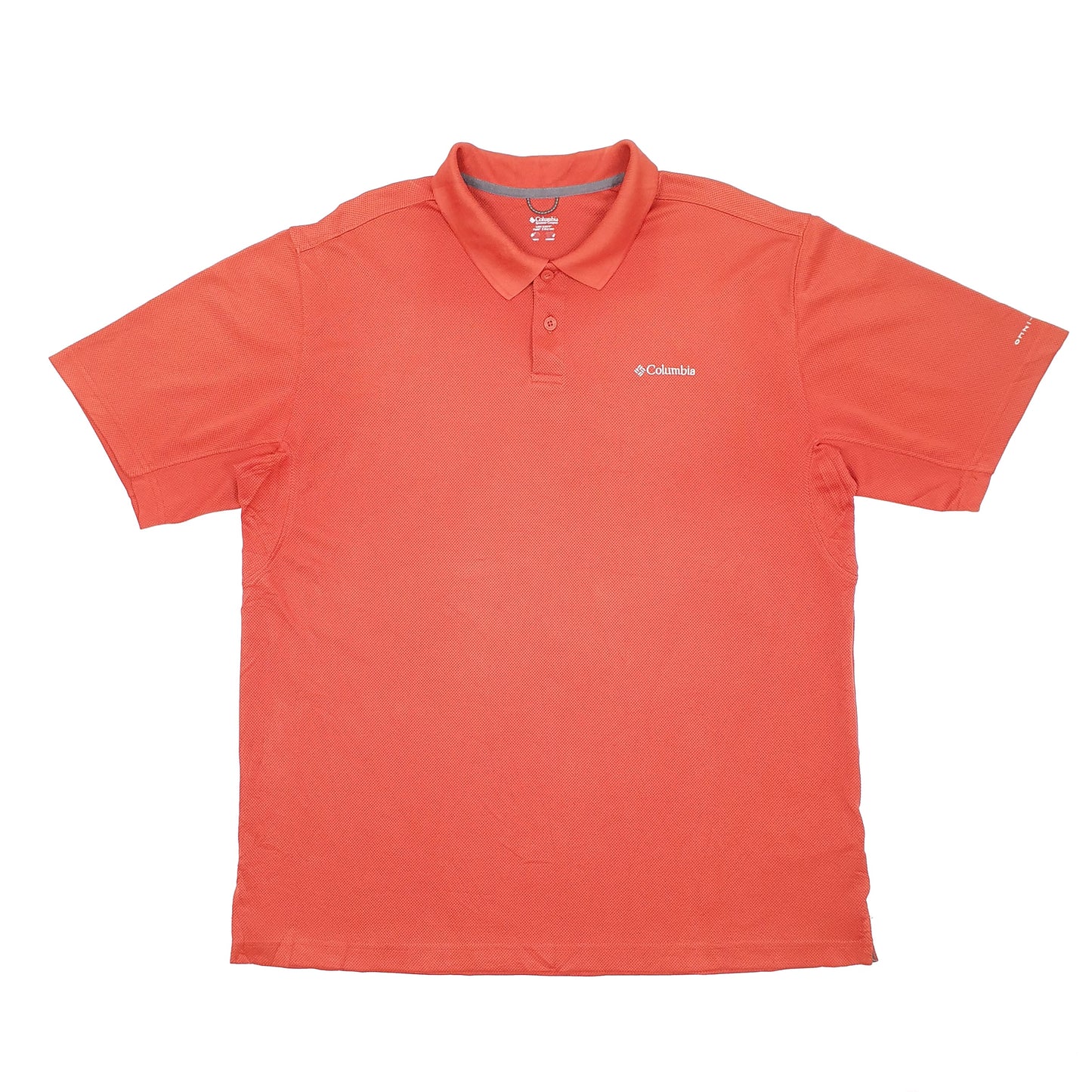 Columbia Sportswear Active Short Sleeve Polyester Polo Shirt Orange