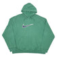 Mens Green Nike Swoosh Hoodie Jumper