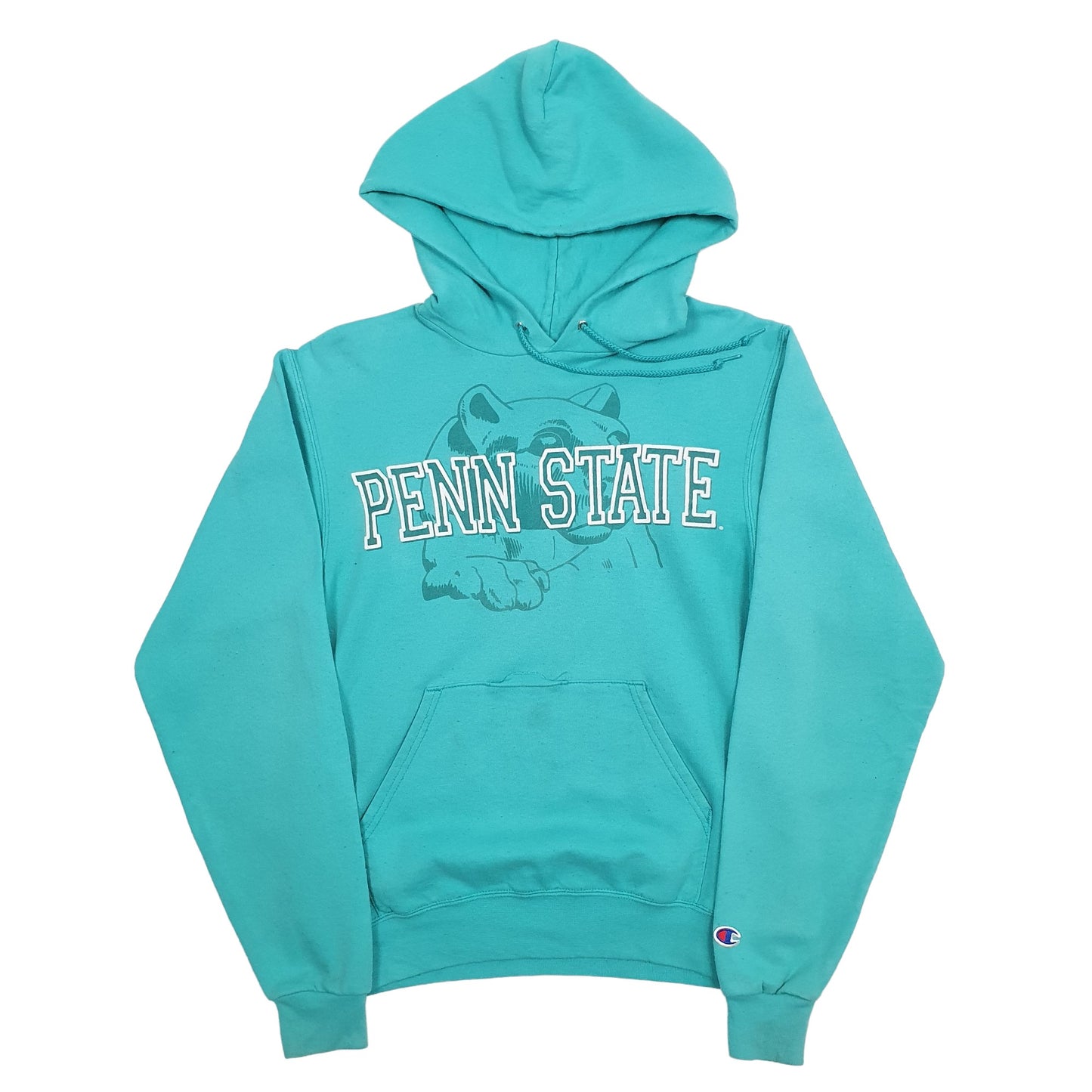Mens Turquoise Champion Penn State USA College Hoodie Jumper