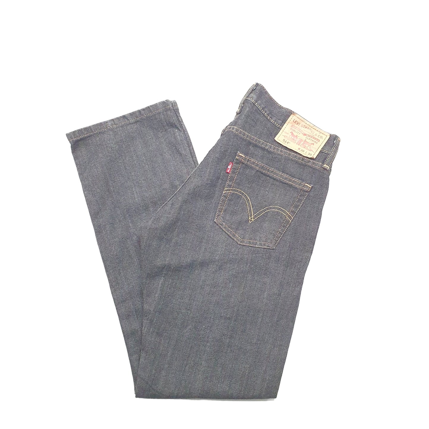 Levis 514 Straight Fit Jeans W30 L32 Black