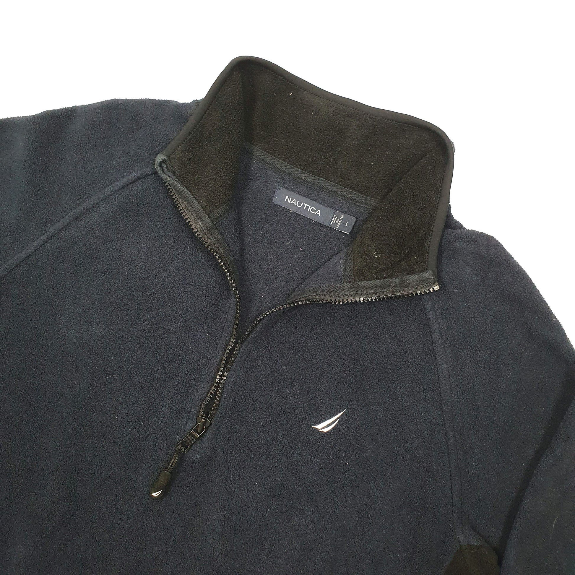 Nautica Quarter Zip Fleece L Navy