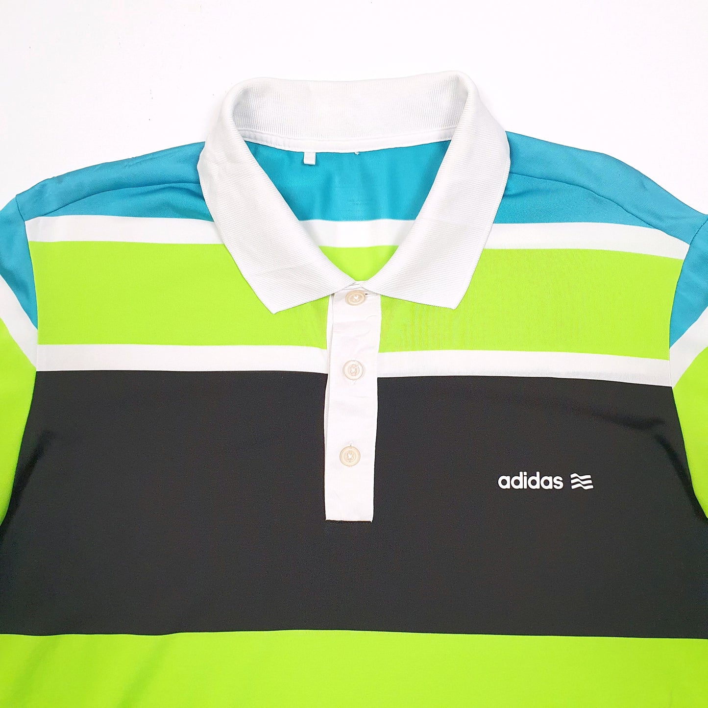 Adidas Short Sleeve Polyester Polo Shirt Green