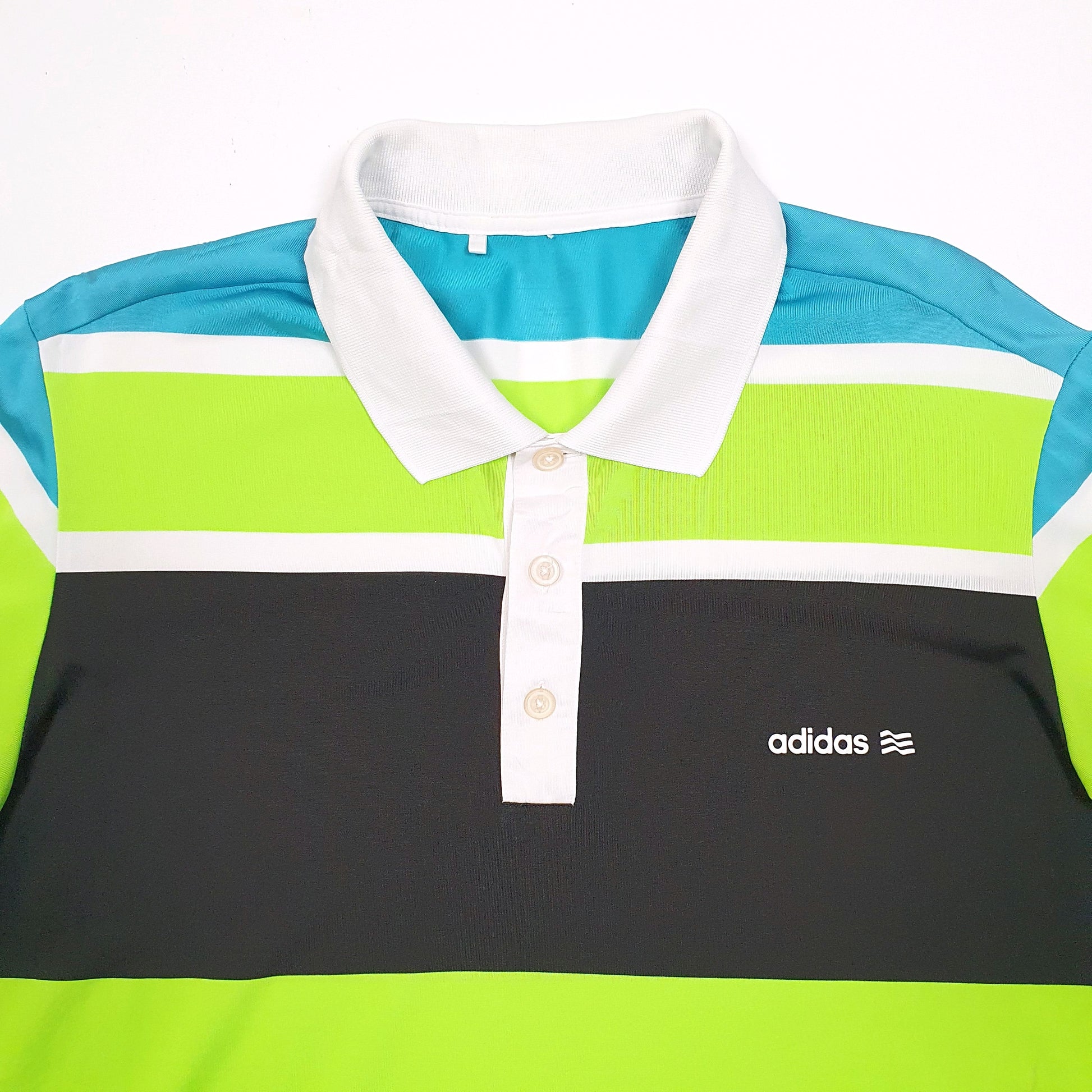 Adidas Short Sleeve Polyester Polo Shirt Green
