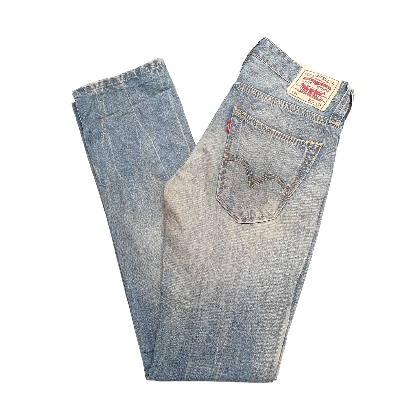 Mens Blue Levis  504 JeansW29 L34
