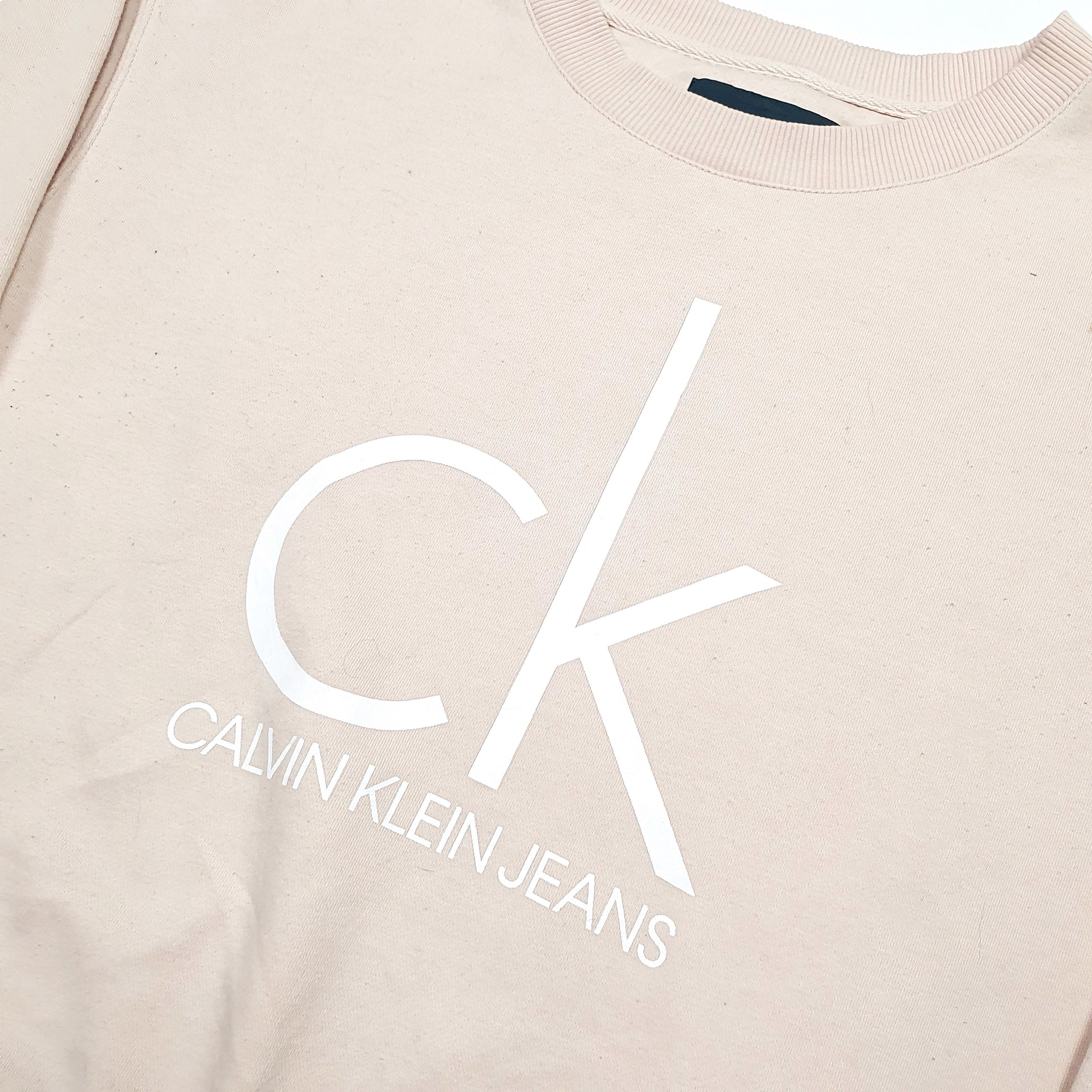 Calvin Klein Spellout Crewneck S Pink