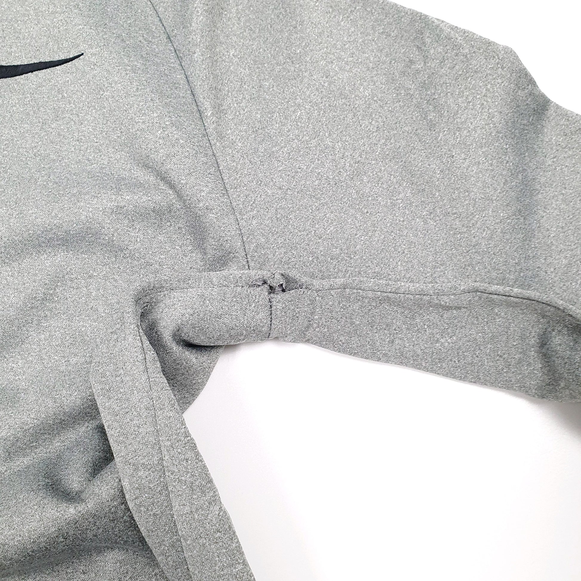 Mens Grey Nike Dri Fit Hoodie Jumper