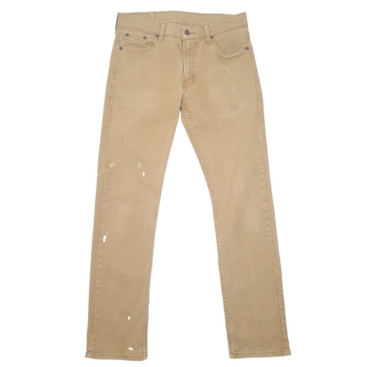 Mens Tan Levis 513 JeansW30 L32