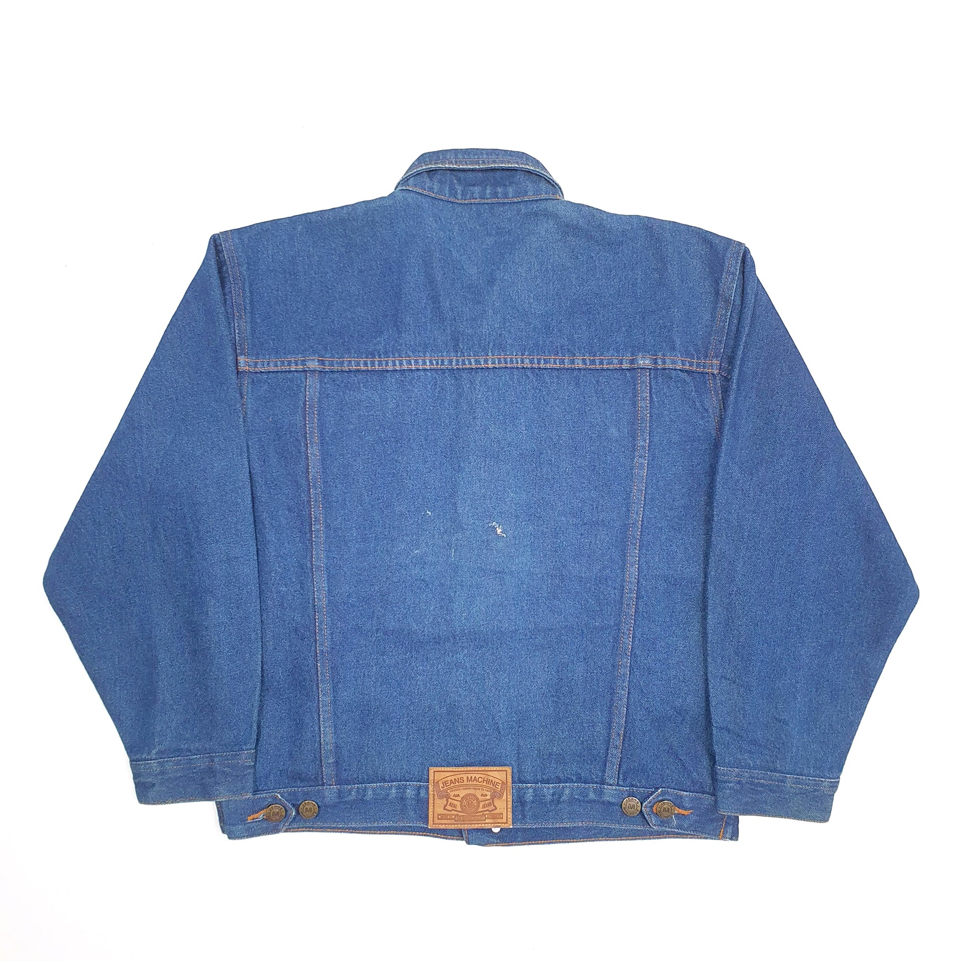 Womens Blue Jeans Machine Trucker Denim Jacket Coat