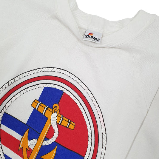 Signal Made in USA Vintage Crewneck M White