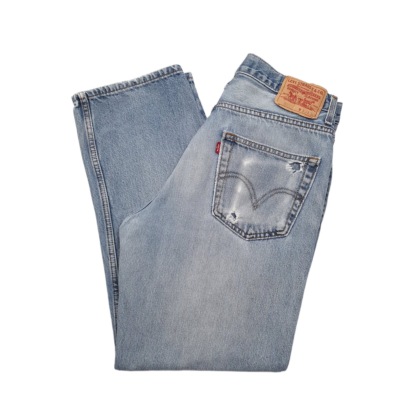 Levis 550 Relaxed Fit Jeans W33 L30 Blue