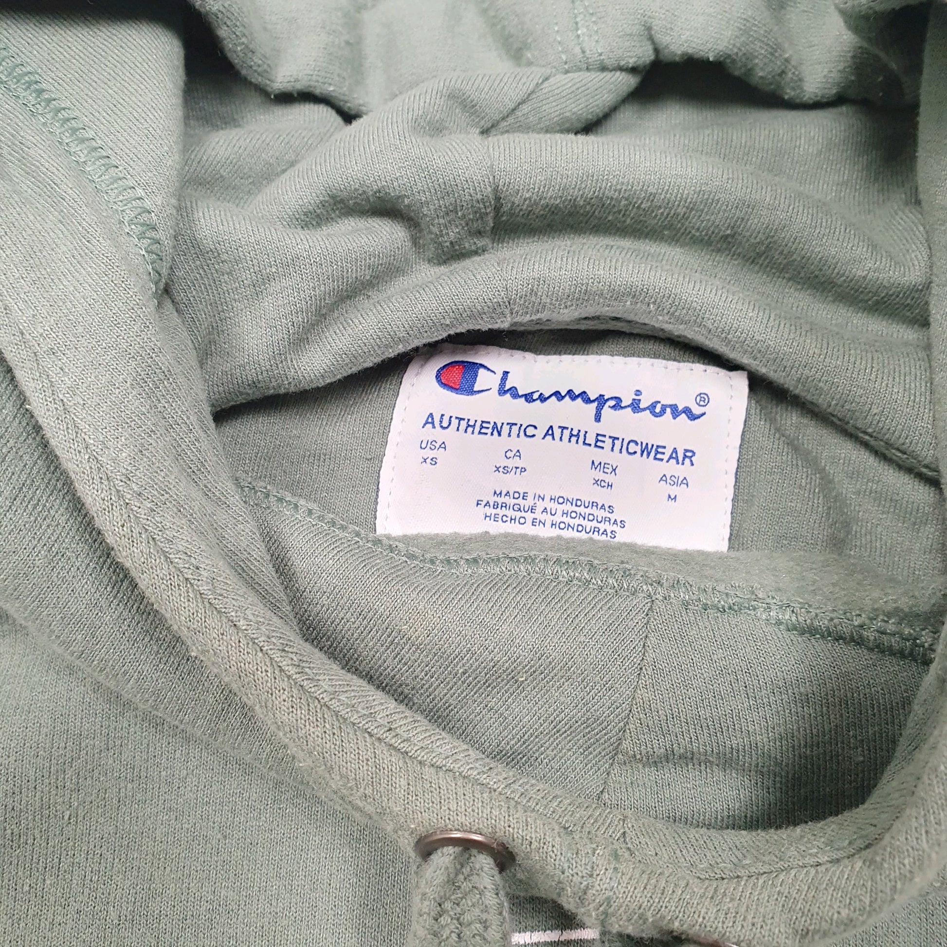 Mens Green Champion  Hoodie Jumper