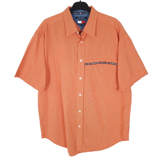 Tommy Hilfiger Short Sleeve Regular Fit Shirt Orange