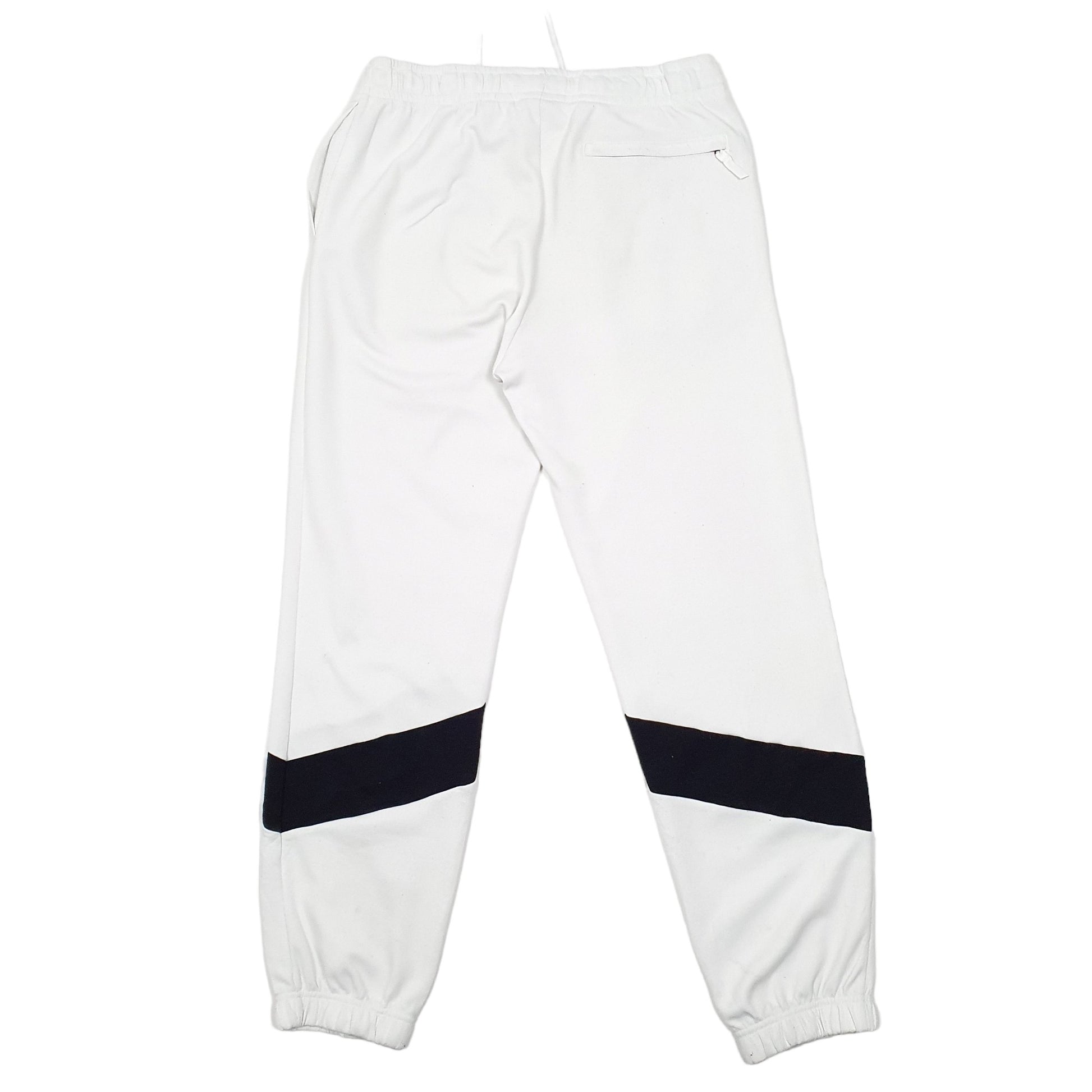Mens White Nike SB Skateboarding Jogger Trousers