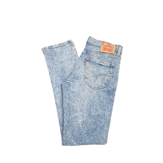 Levis 511 Slim Fit Acid Wash Jeans W32 L33 Blue