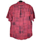 Ralph Lauren Short Sleeve Custom Fit Check Shirt Burgundy
