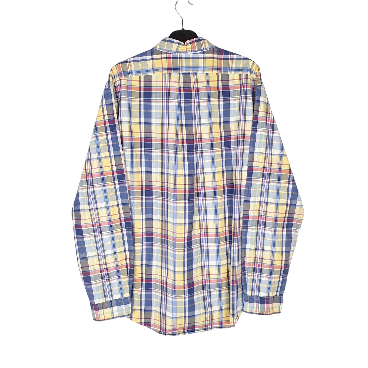 Polo Ralph Lauren Long Sleeve Custom Fit Check Shirt Blue