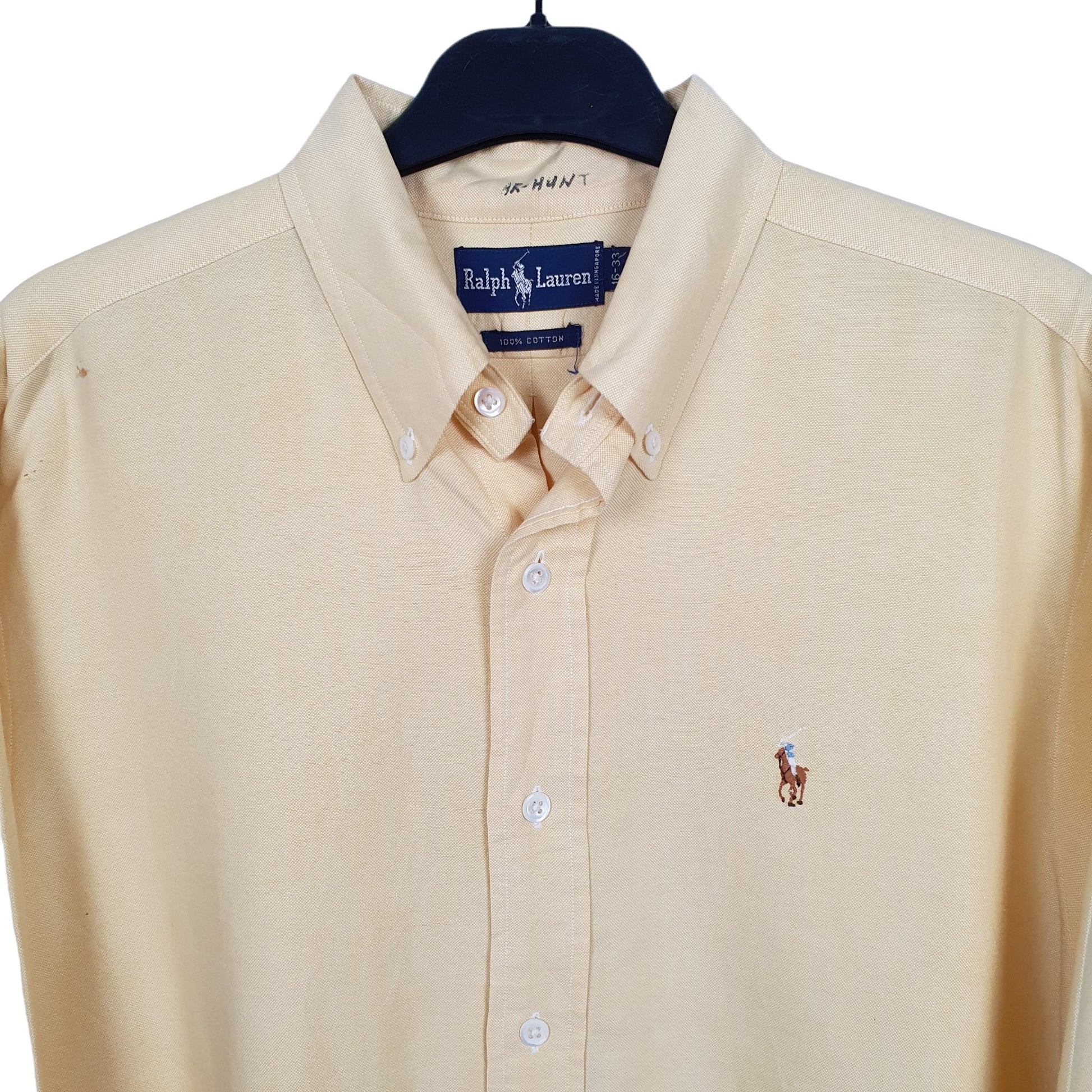 Mens Yellow Ralph Lauren  Long Sleeve Shirt