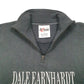 Womens Black Chase Authentics Racing Cropped Dale Earnhardt Nascar Quarter Zip Jumper