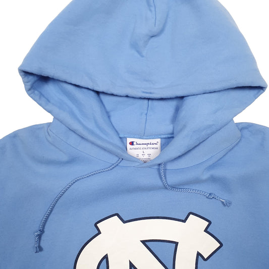 Mens Blue Champion North Carolina USA College Hoodie Jumper