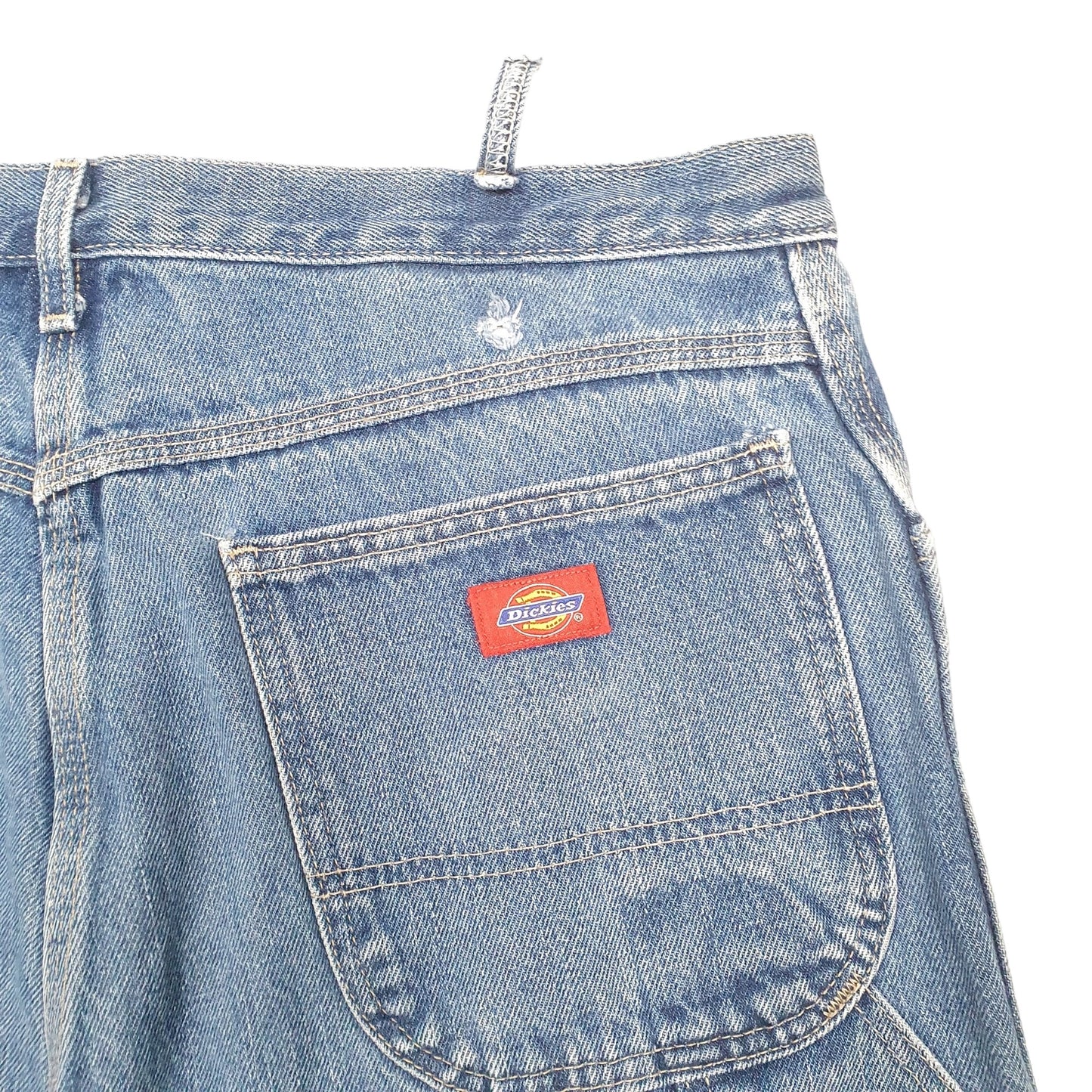 Mens Blue Dickies Carpenter Work Wear Denim Shorts