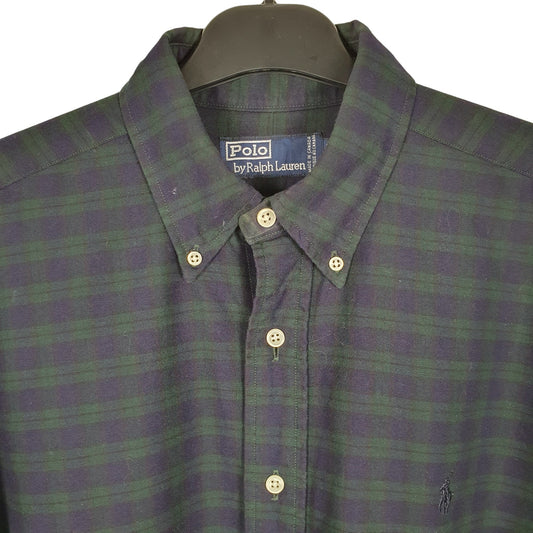 Ralph Lauren Long Sleeve Regular Fit Check Shirt Blue