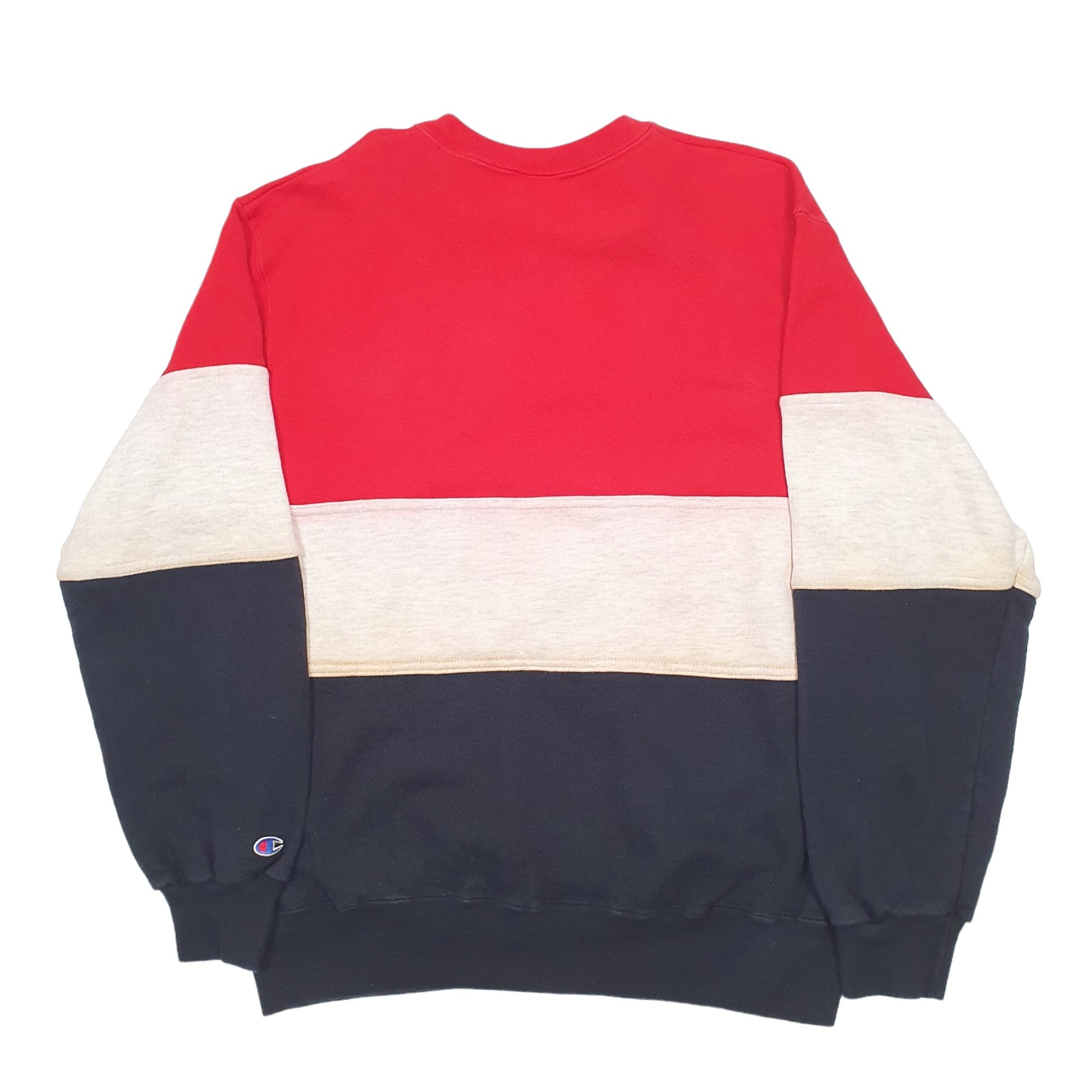 Mens Red Champion Vintage 1980s Crewneck Jumper