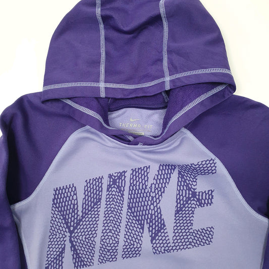 Womens Purple Nike Therma Fit Hoodie Jumper