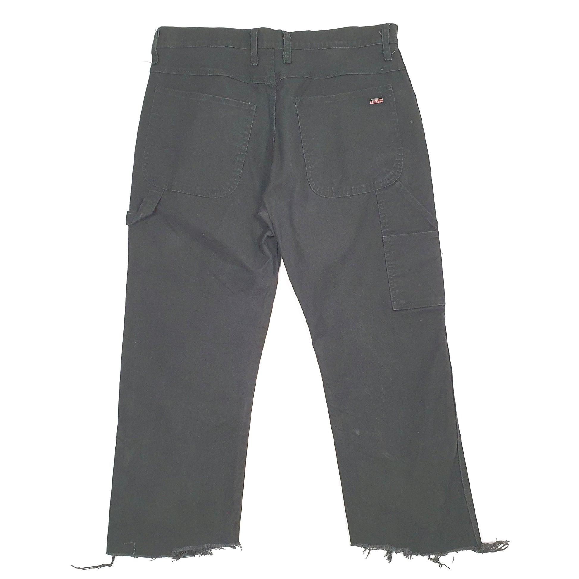 Mens Dickies Black Carpenter Trousers W34 L25 Black