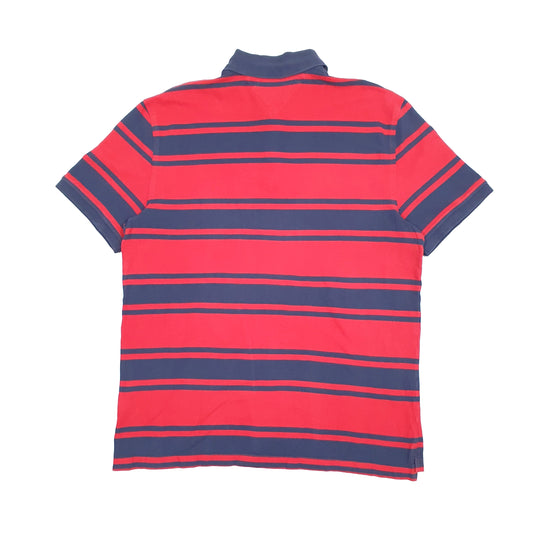 Mens Red Tommy Hilfiger  Short Sleeve Polo Shirt