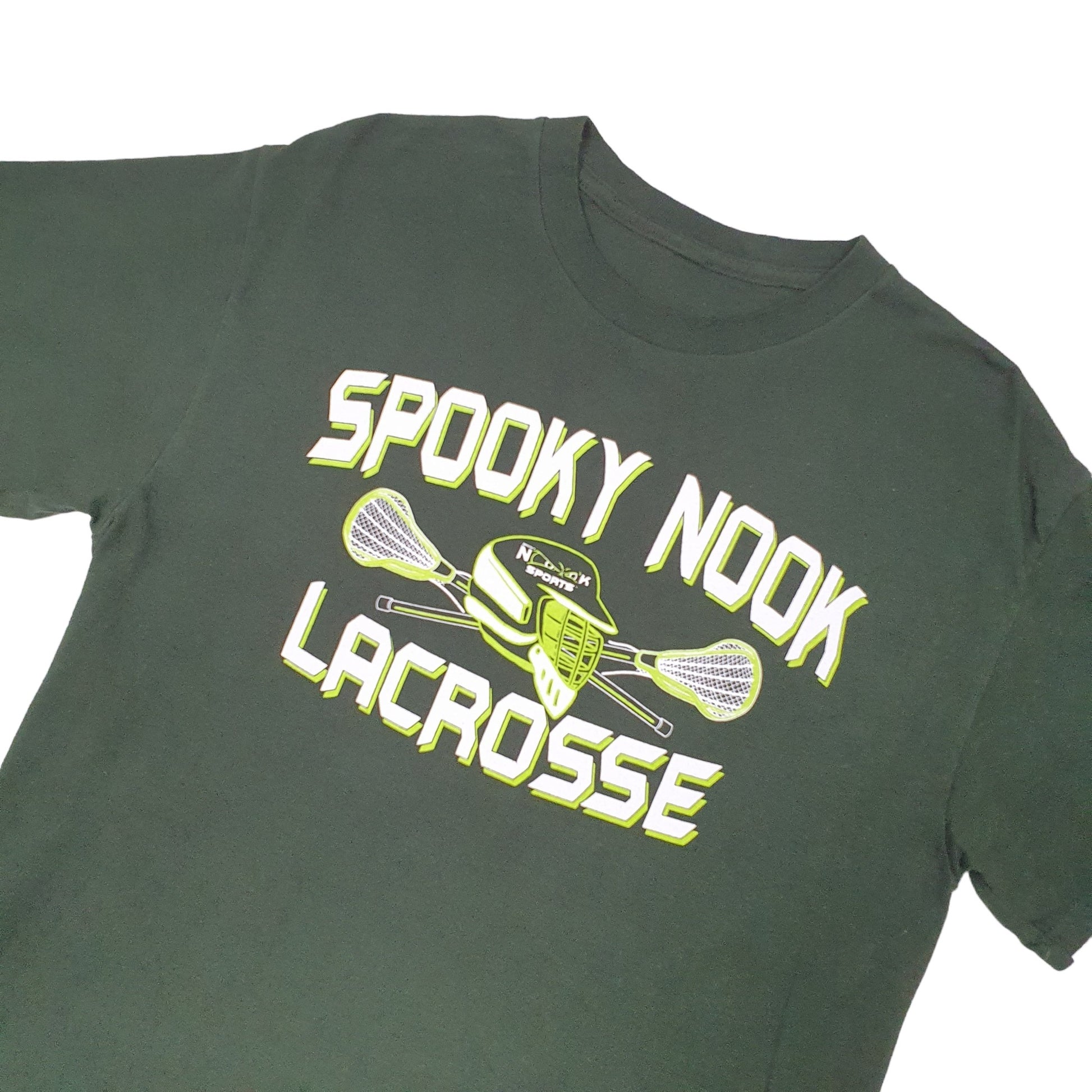 Spooky Nook Lacrosse Sports USA Short Sleeve T Shirt Green