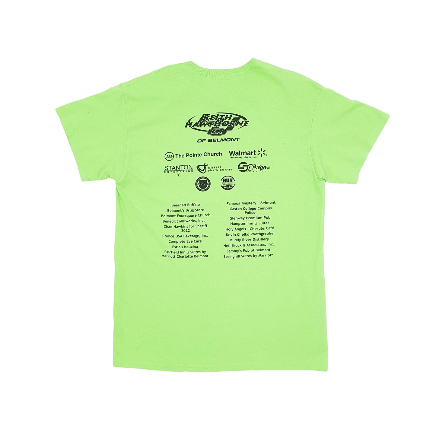 Gildan USA Belmont Run Walk Short Sleeve T Shirt Green