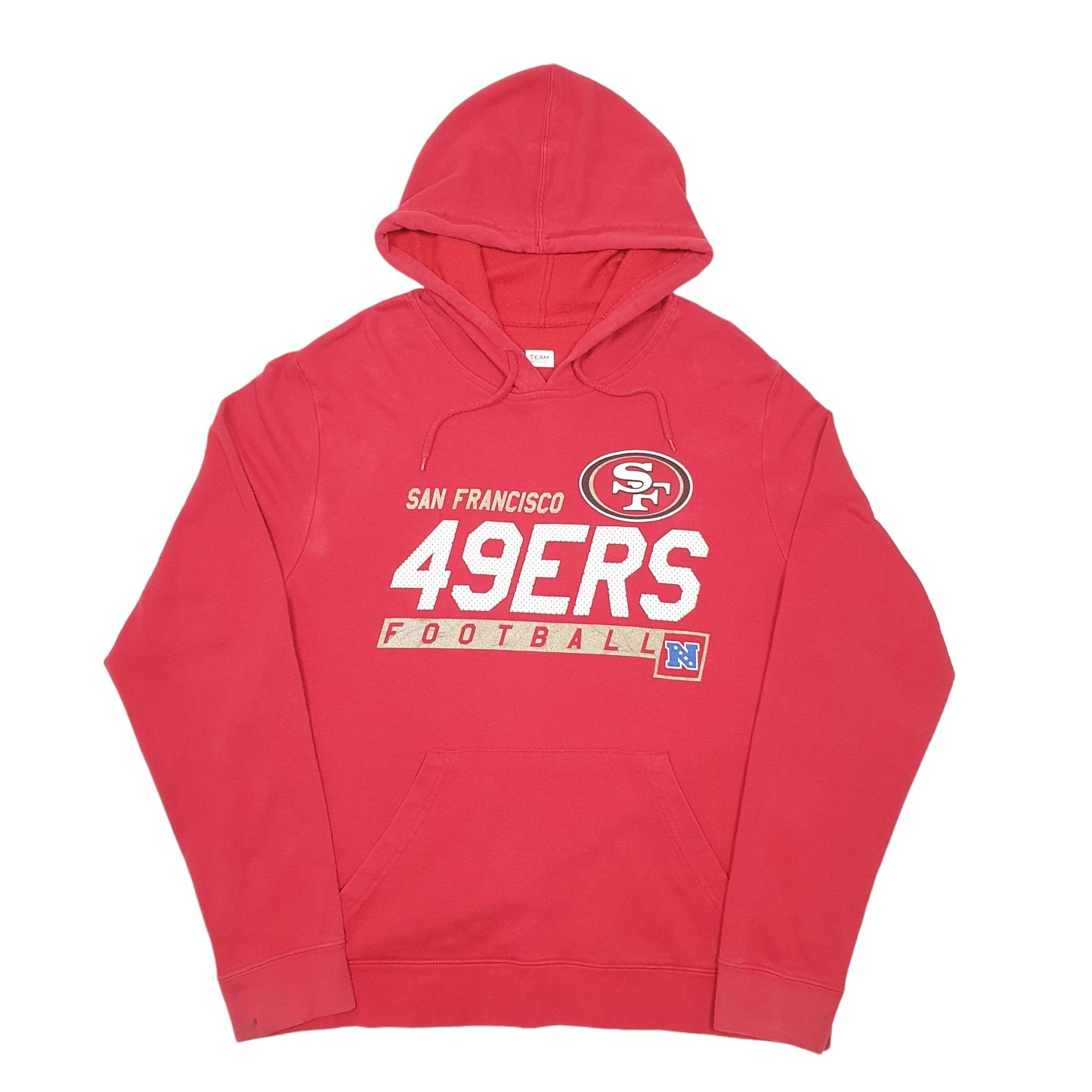 Mens Red NFL San Francisco 49ers America Football Hoodie Jumper