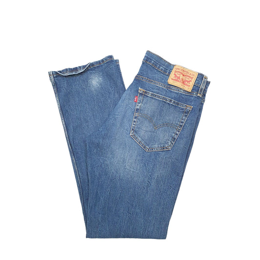 Levis 527 Bootcut Fit Jeans W34 L32 Blue