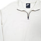 Mens Cream Nike  Quarter Zip Jumper
