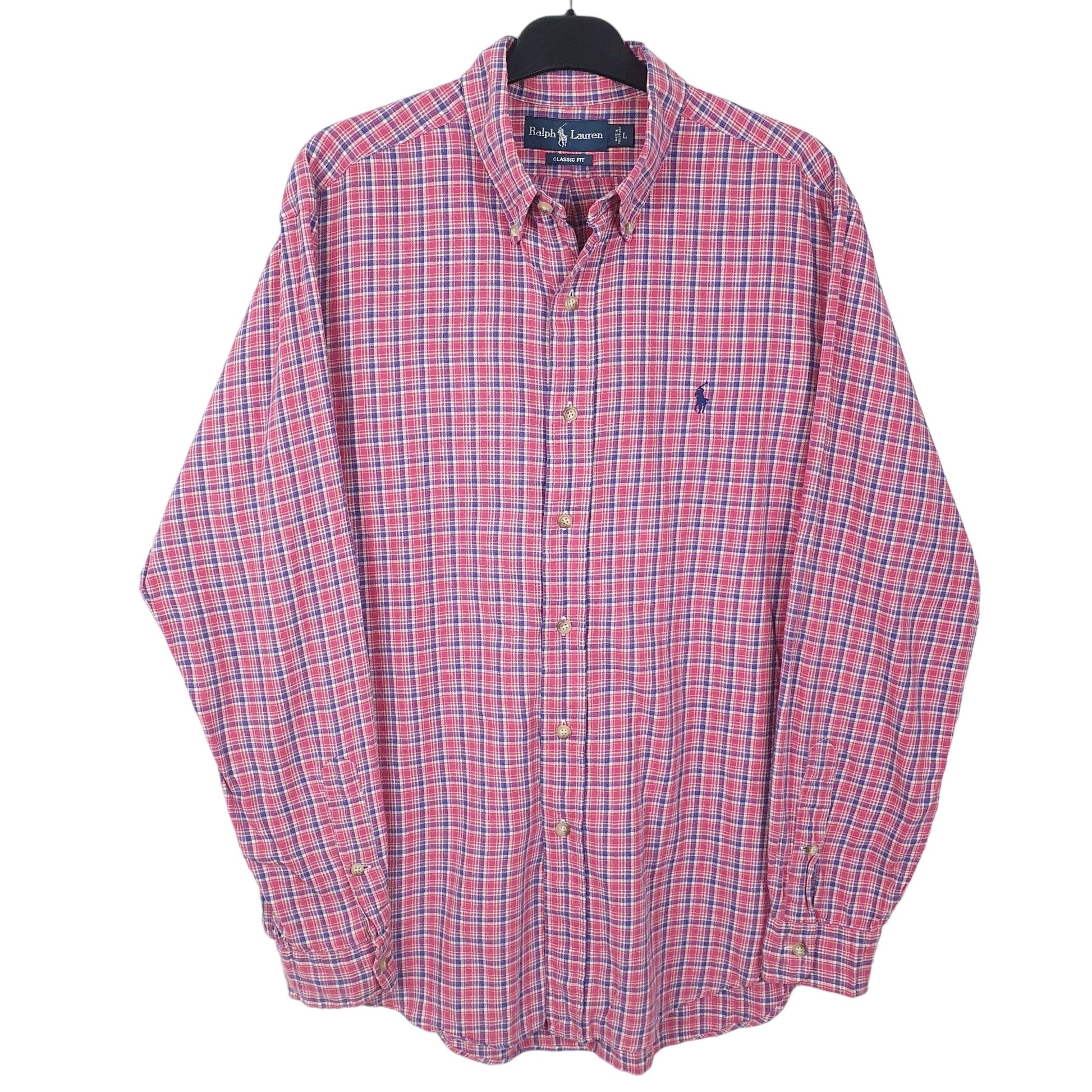 Mens Pink Ralph Lauren  Long Sleeve Shirt