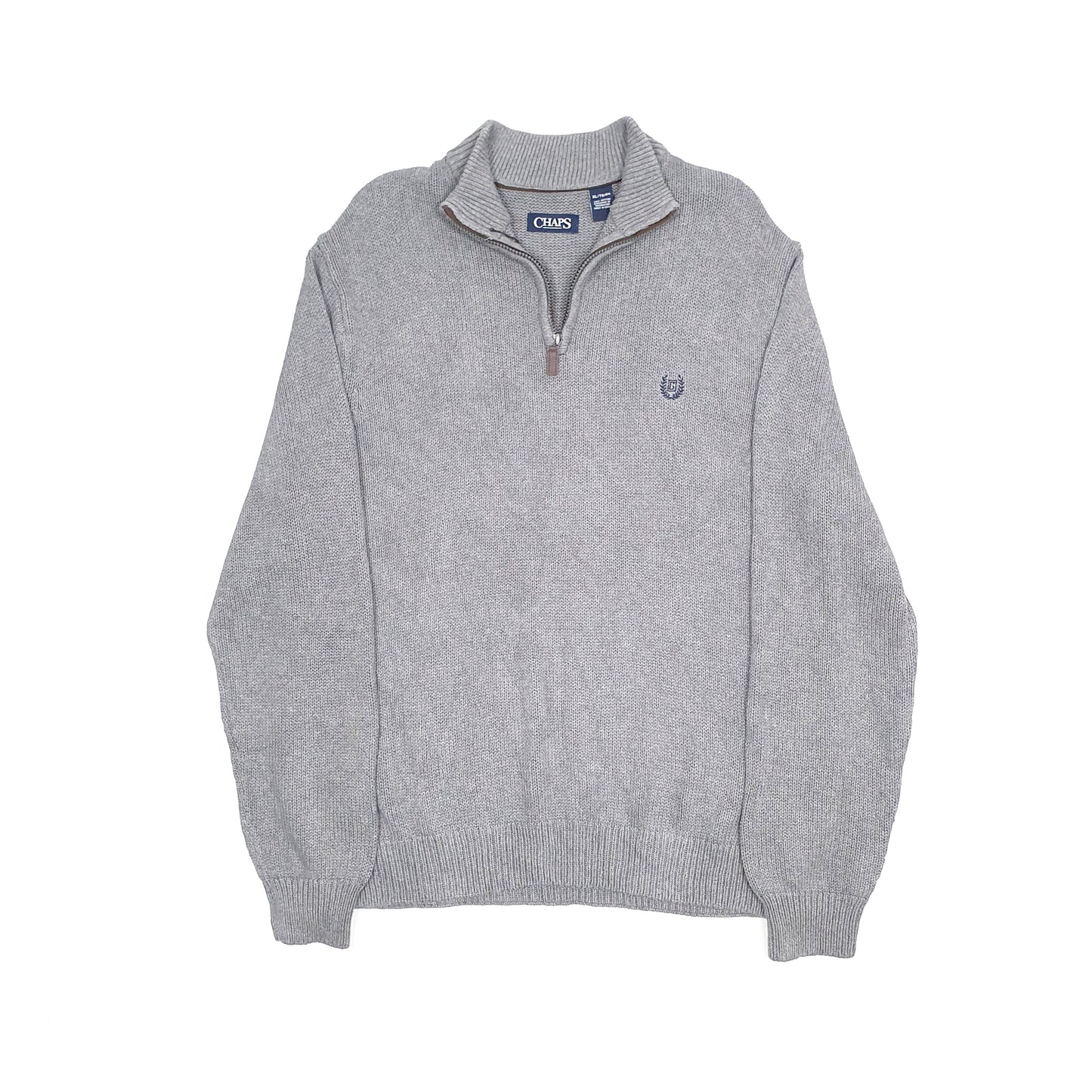 Chaps Quarter Zip XL Grey