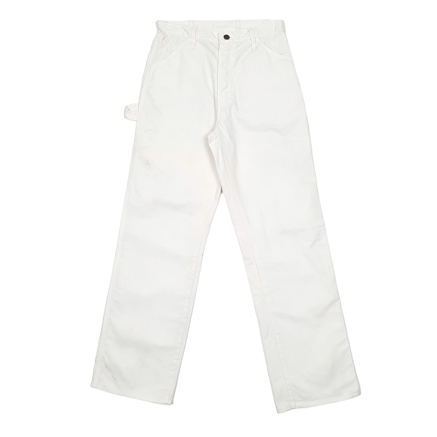 Mens White Dickies  Carpenter Trousers