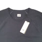 Mens Black CP Company Heavy Jersey Lens Sweat Jumper Short Sleeve T Shirt