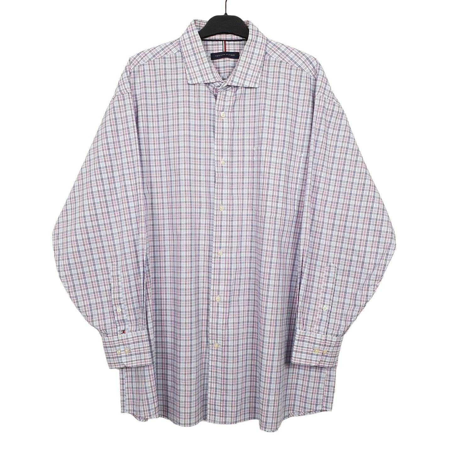 Tommy Hilfiger Long Sleeve Regular Fit Check Shirt Blue