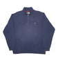 Mens Navy Fila  Quarter Zip Jumper