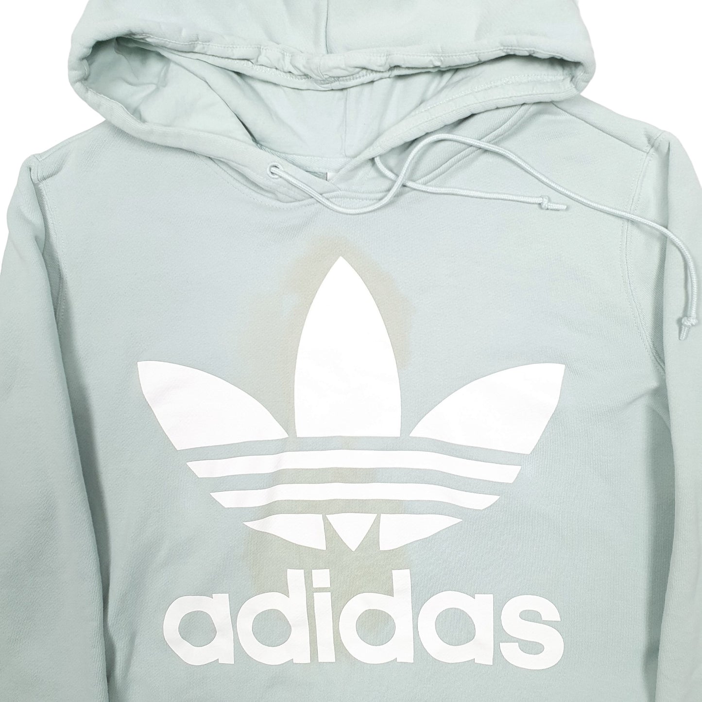 Mens Green Adidas Spellout Hoodie Jumper