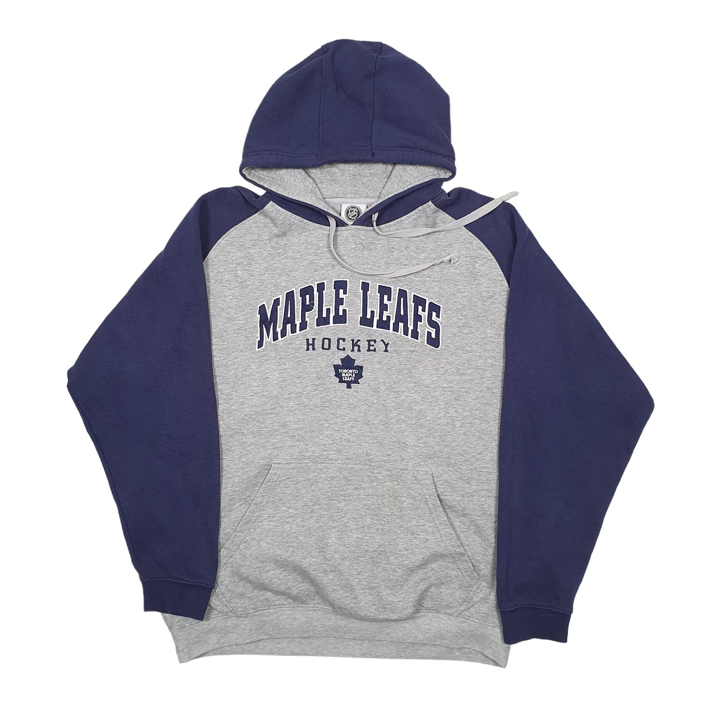 Mens Grey NHL Toronto Maple Leafs Ice Hockey Hoodie Jumper