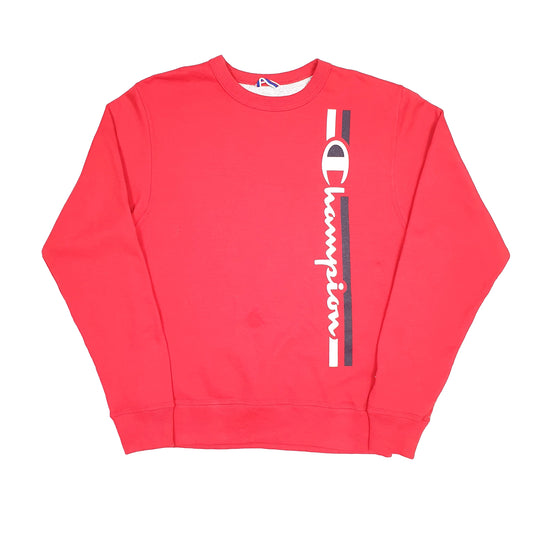 Champion Spellout Crewneck Red