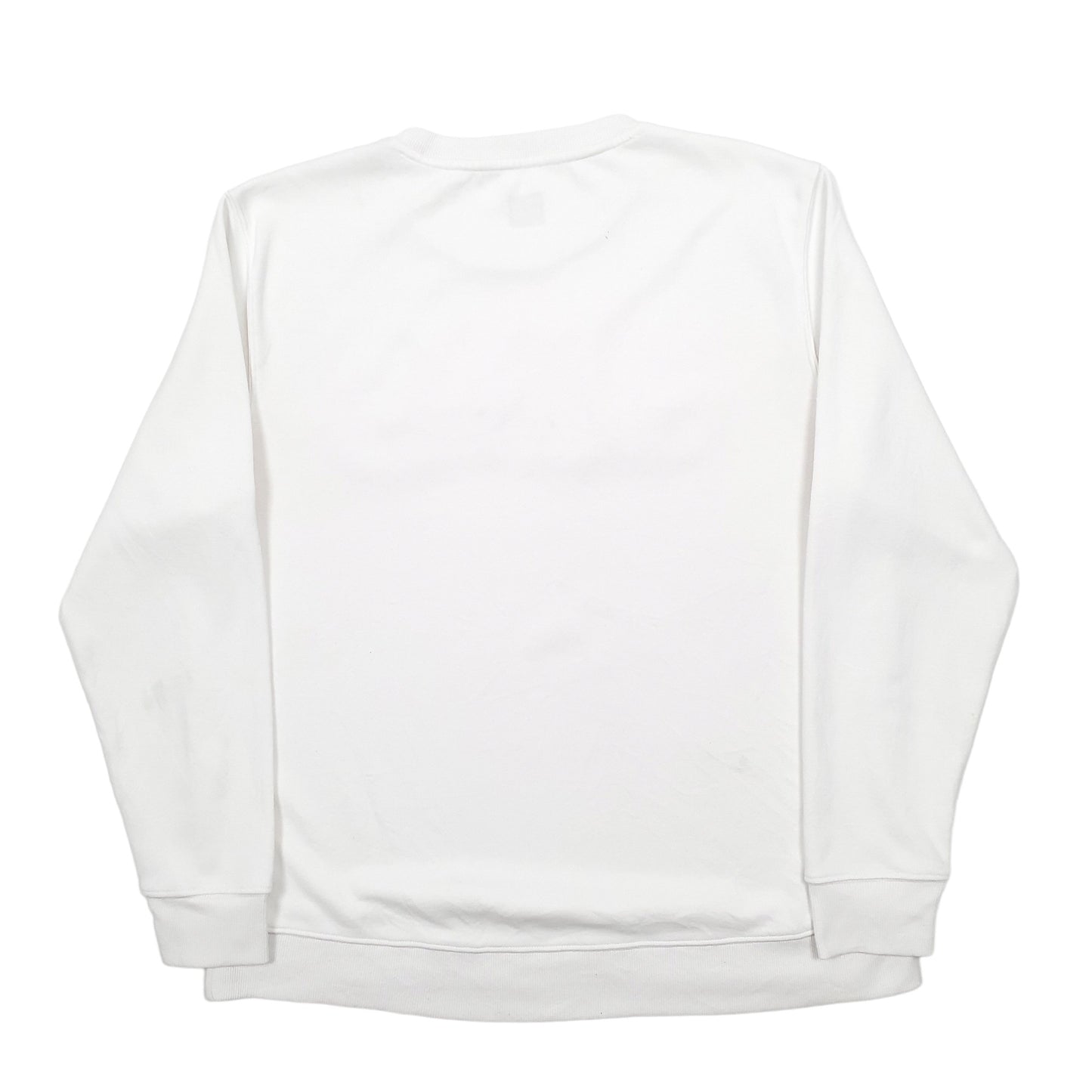 Womens White Fila Spellout Crewneck Jumper