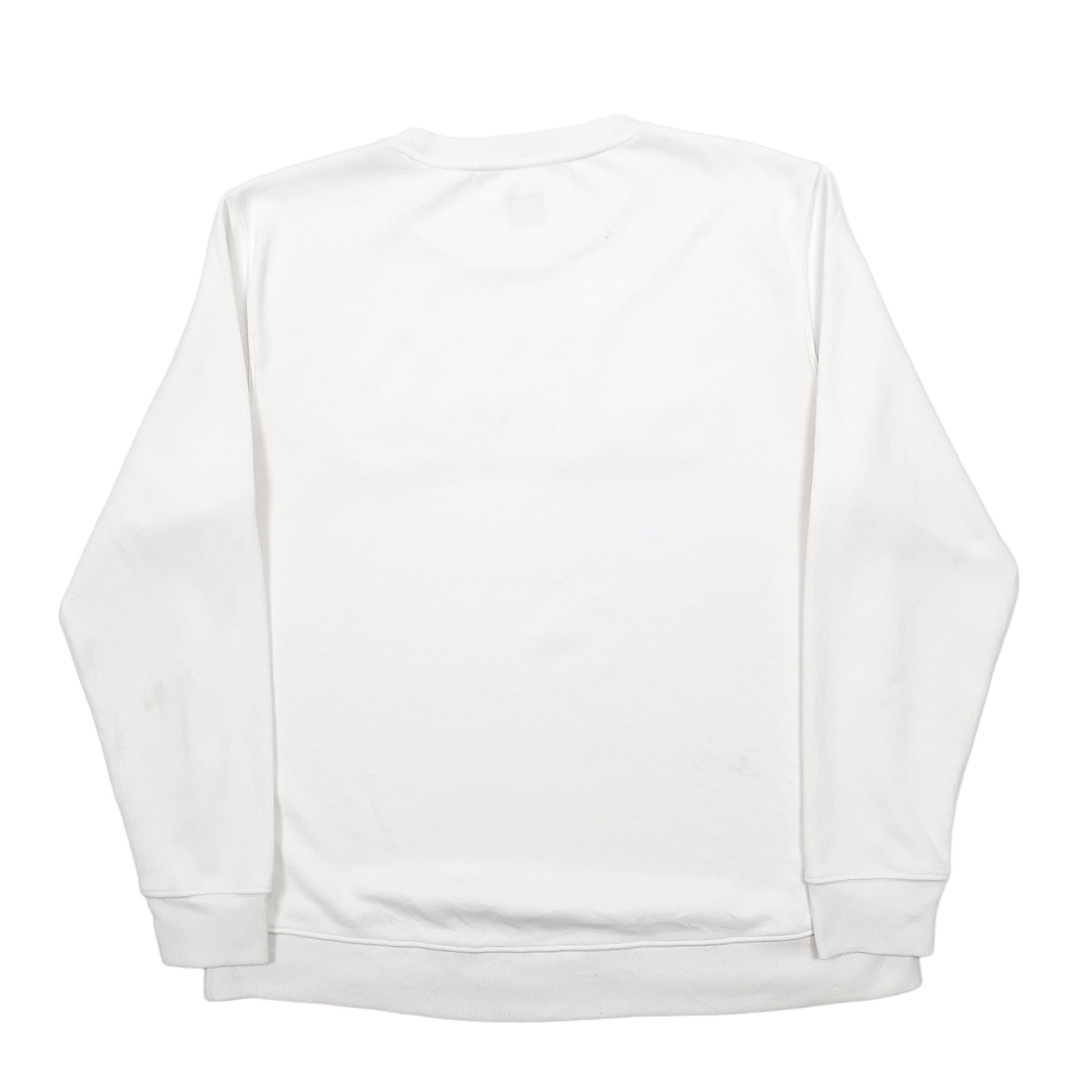 Womens White Fila Spellout Crewneck Jumper