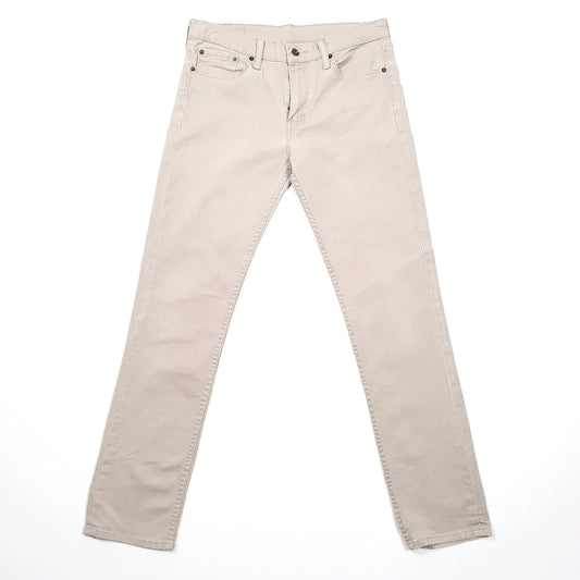 Levis 511 Slim Fit Jeans W32 L31 Beige