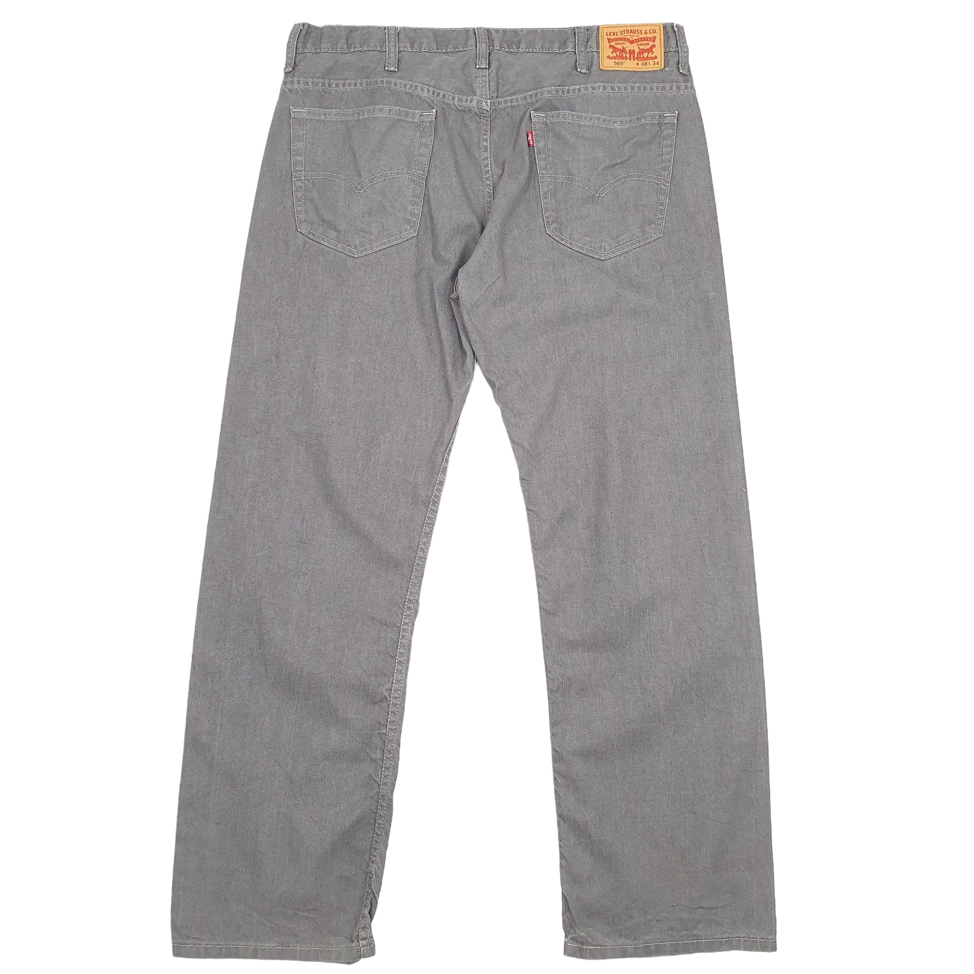 Levis 569 Loose Fit Jeans W40 L32 Grey