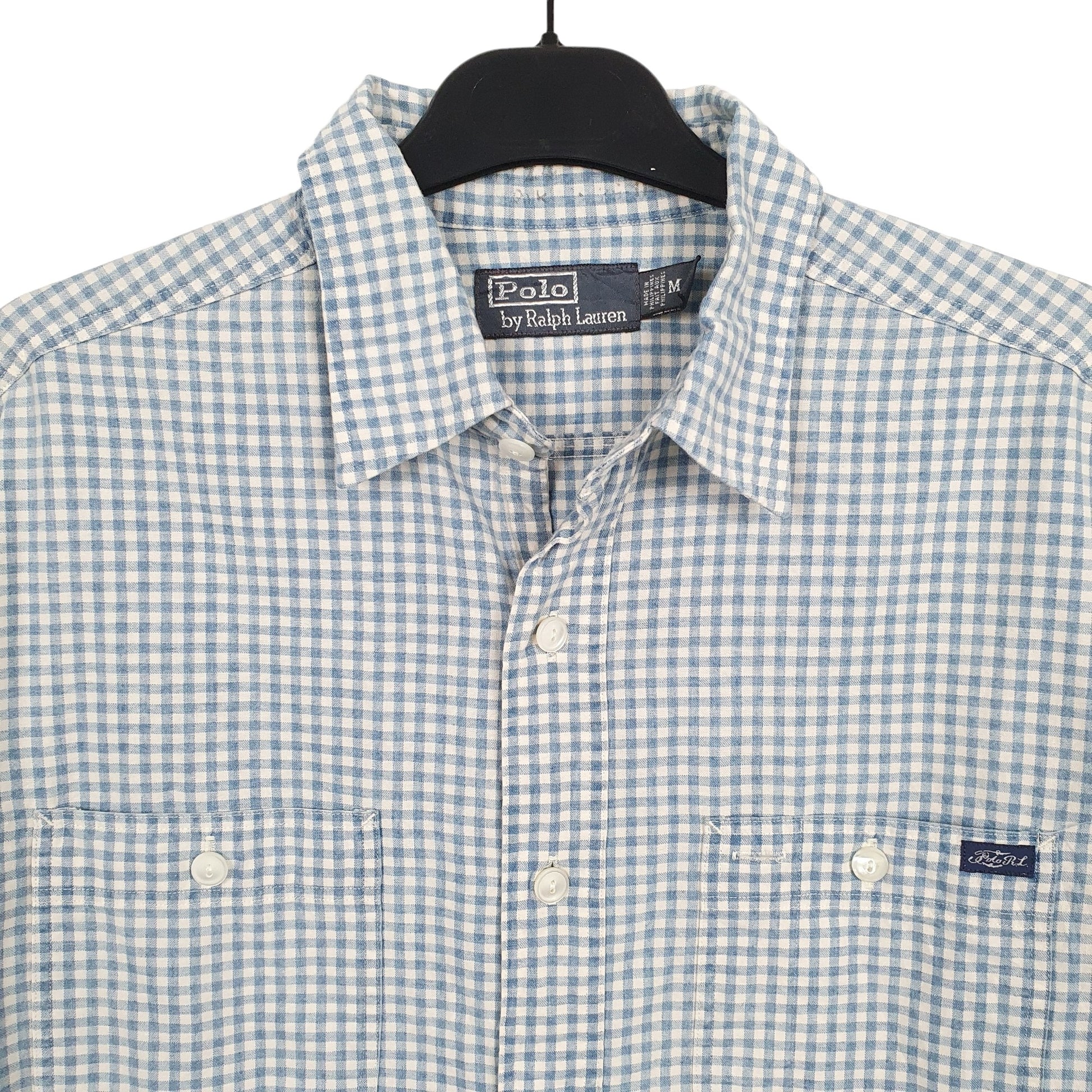 Mens Blue Ralph Lauren  Short Sleeve Shirt