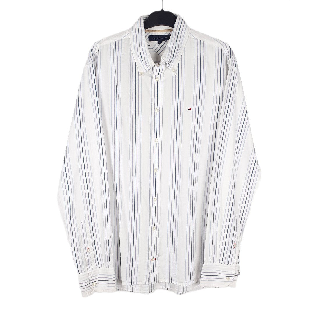 White Tommy Hilfiger Long Sleeve Shirt